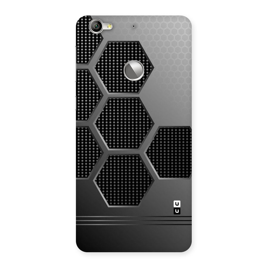 Grey Black Hexa Back Case for LeTV Le 1s