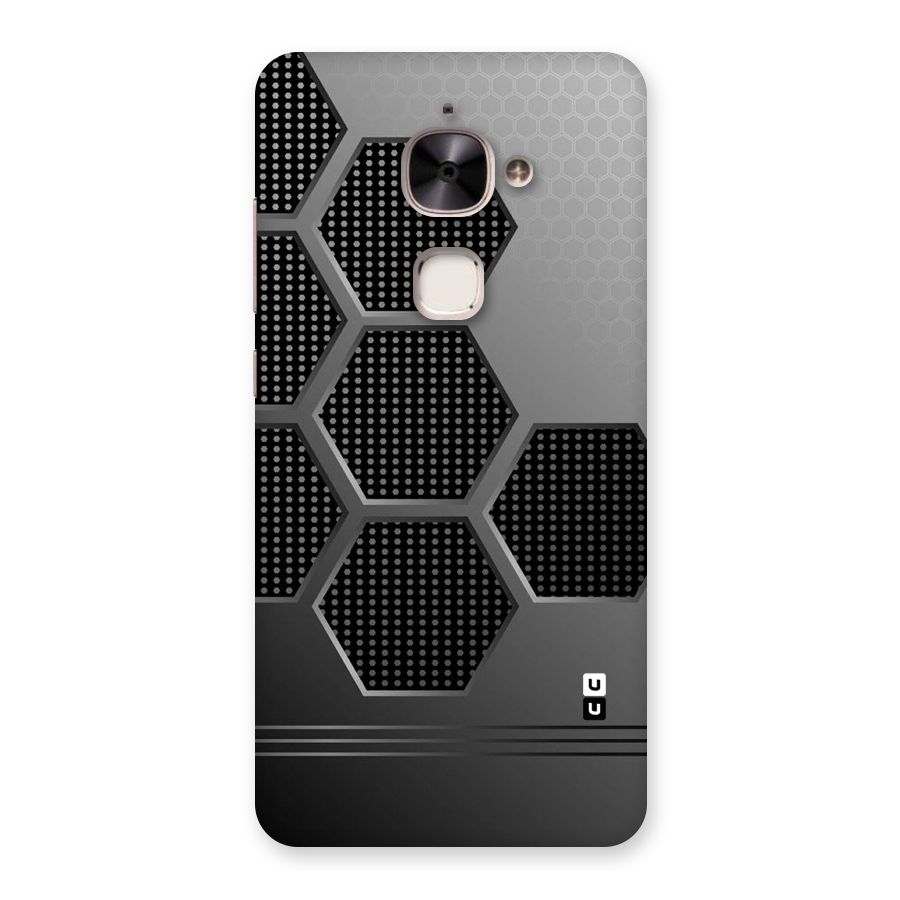 Grey Black Hexa Back Case for Le 2