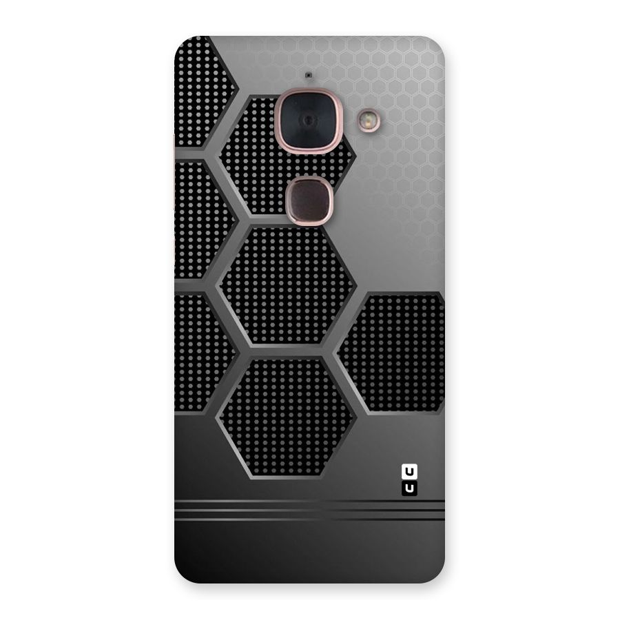 Grey Black Hexa Back Case for Le Max 2