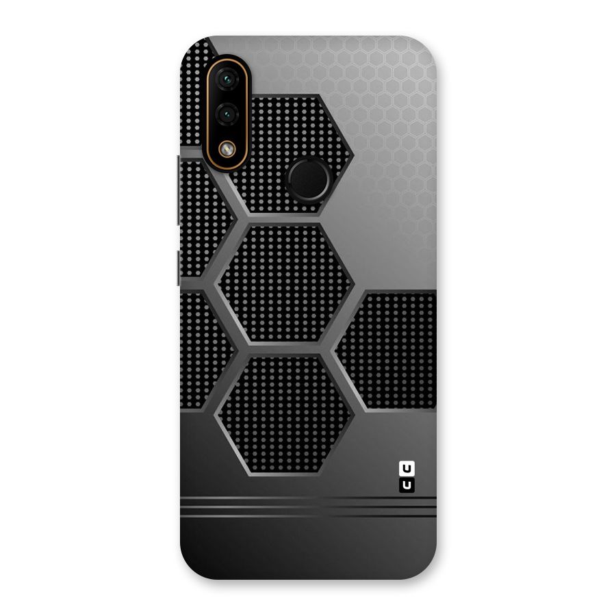Grey Black Hexa Back Case for Lenovo A6 Note