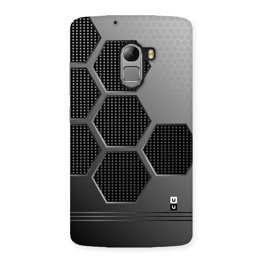 Grey Black Hexa Back Case for Lenovo K4 Note