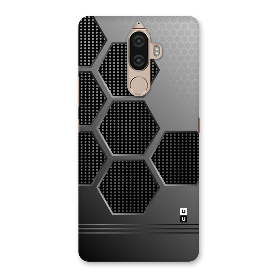 Grey Black Hexa Back Case for Lenovo K8 Note
