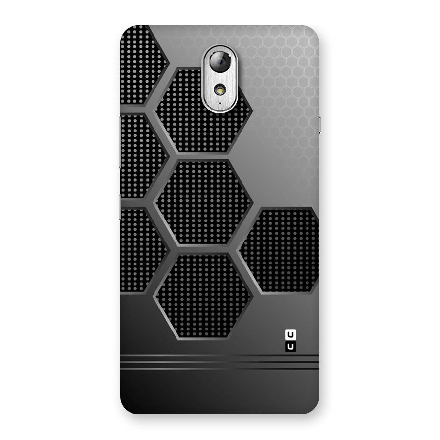 Grey Black Hexa Back Case for Lenovo Vibe P1M