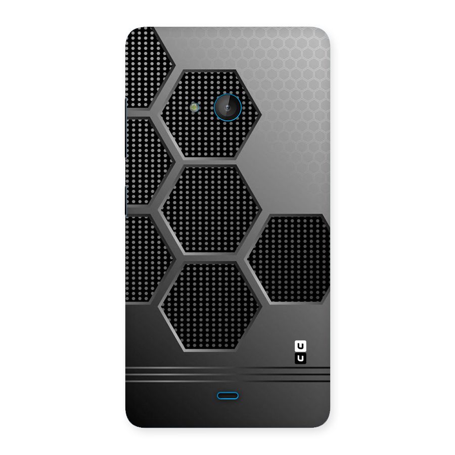 Grey Black Hexa Back Case for Lumia 540
