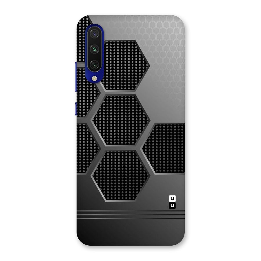 Grey Black Hexa Back Case for Mi A3