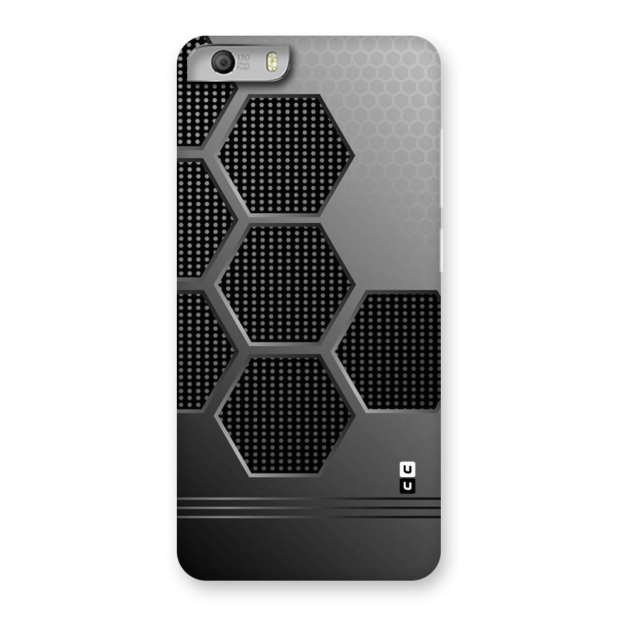 Grey Black Hexa Back Case for Micromax Canvas Knight 2