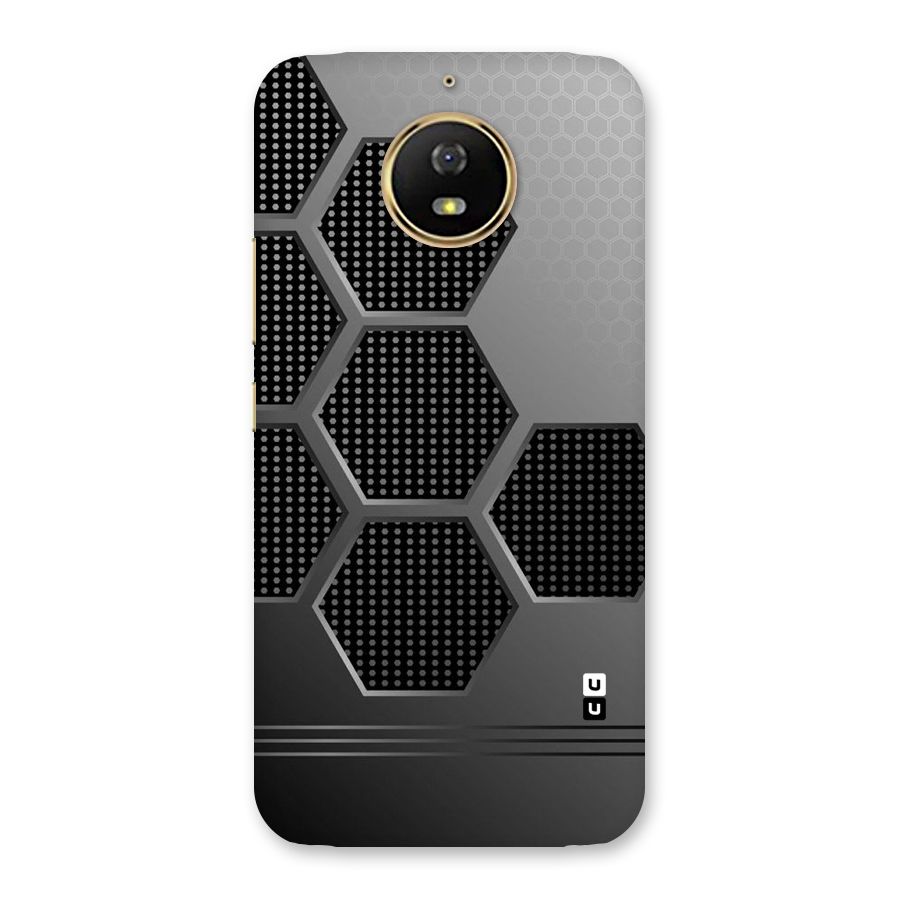 Grey Black Hexa Back Case for Moto G5s