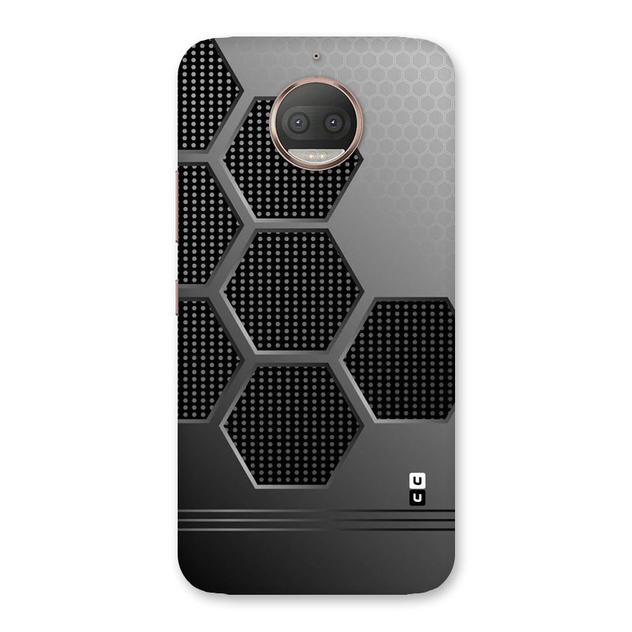 Grey Black Hexa Back Case for Moto G5s Plus