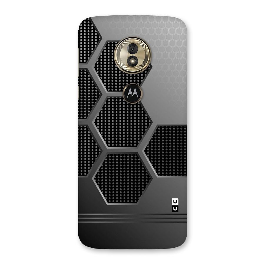 Grey Black Hexa Back Case for Moto G6 Play