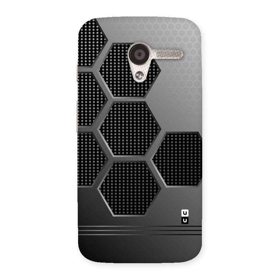 Grey Black Hexa Back Case for Moto X
