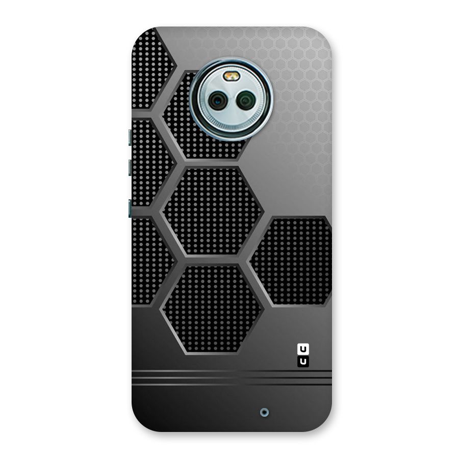 Grey Black Hexa Back Case for Moto X4