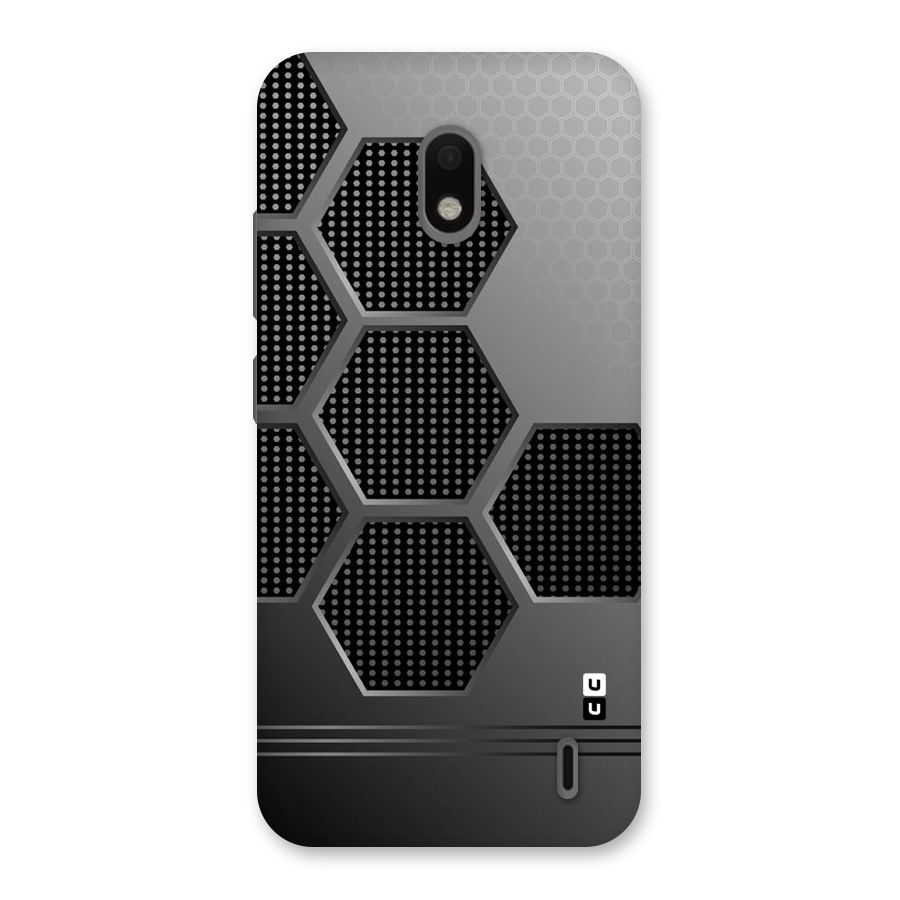 Grey Black Hexa Back Case for Nokia 2.2