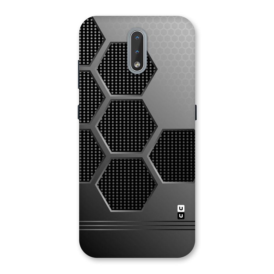 Grey Black Hexa Back Case for Nokia 2.3