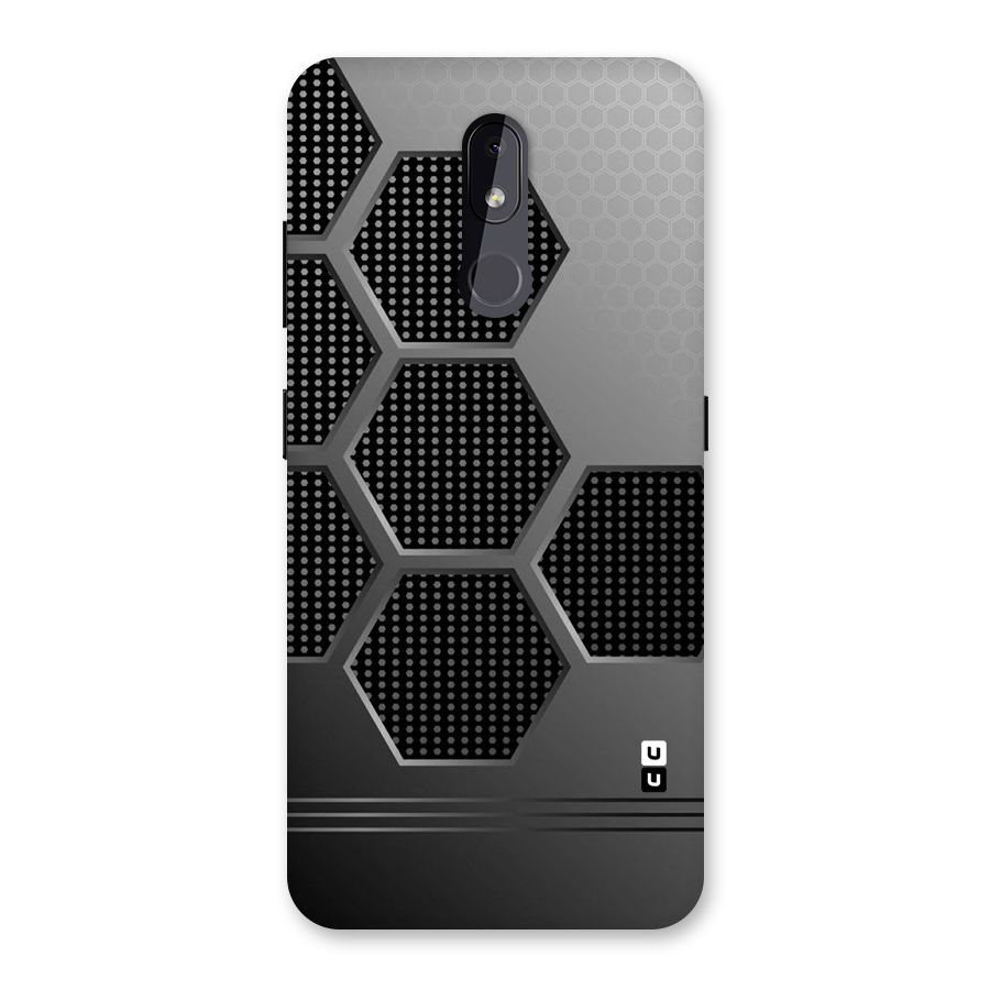 Grey Black Hexa Back Case for Nokia 3.2