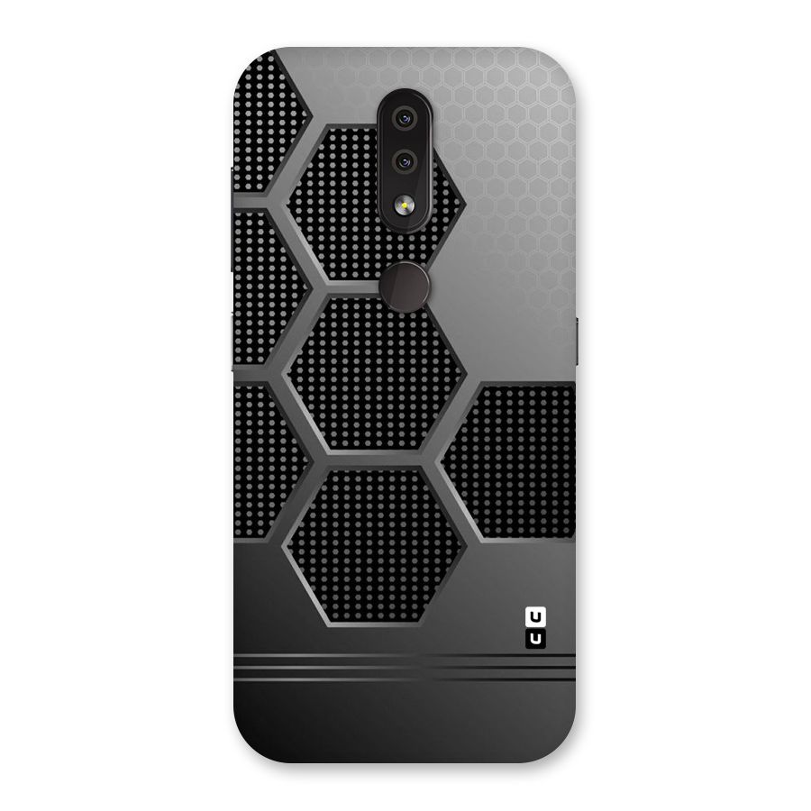 Grey Black Hexa Back Case for Nokia 4.2