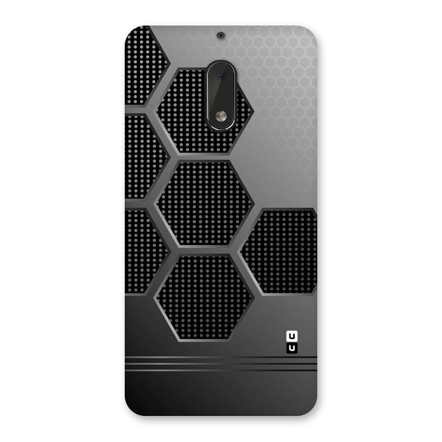 Grey Black Hexa Back Case for Nokia 6