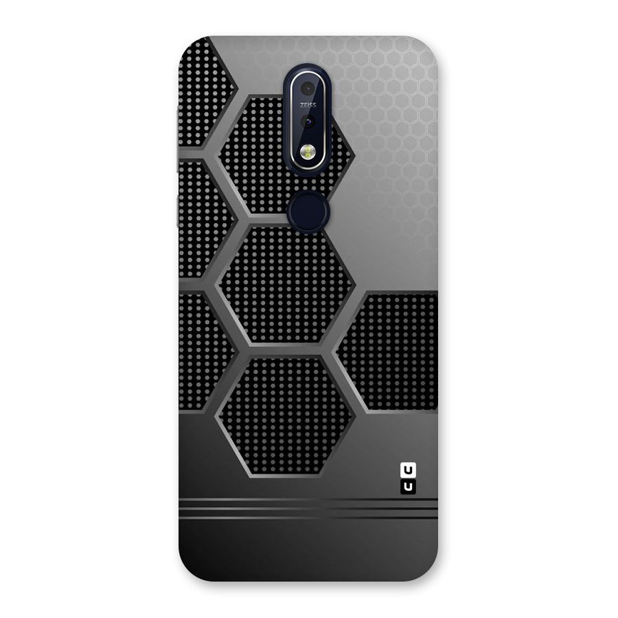 Grey Black Hexa Back Case for Nokia 7.1