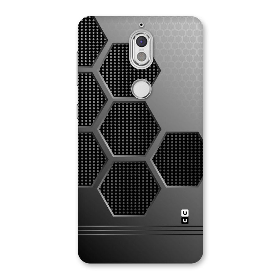 Grey Black Hexa Back Case for Nokia 7