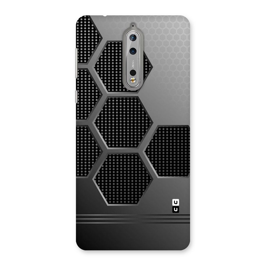 Grey Black Hexa Back Case for Nokia 8