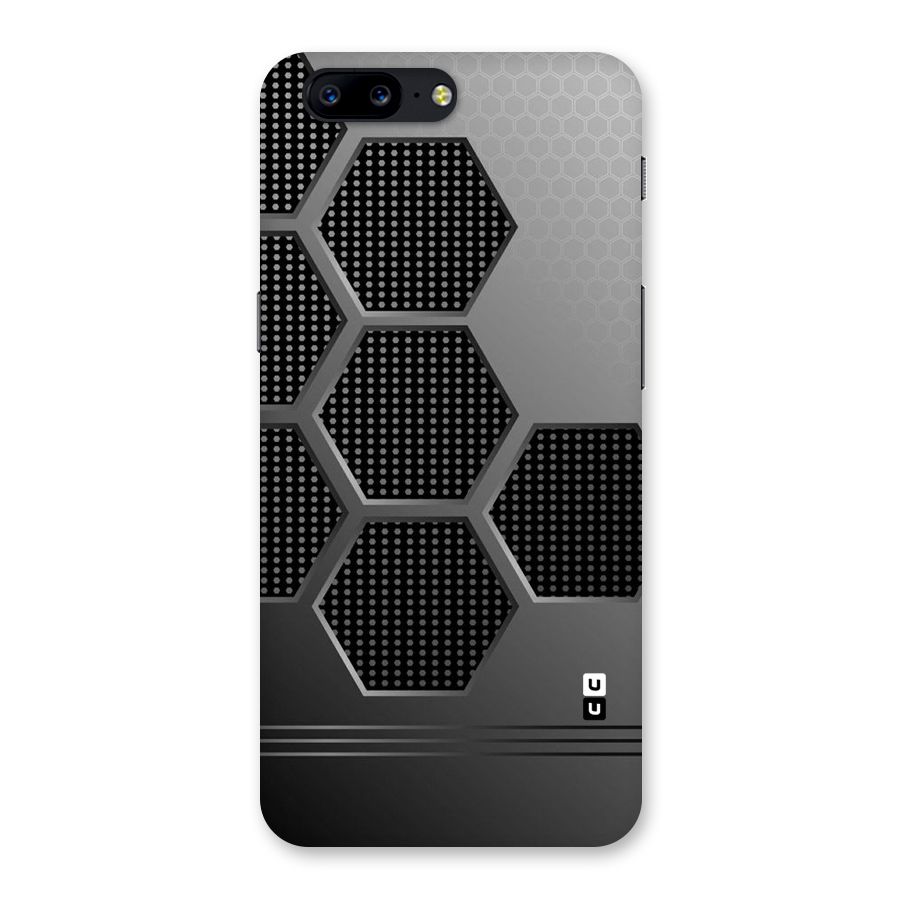 Grey Black Hexa Back Case for OnePlus 5