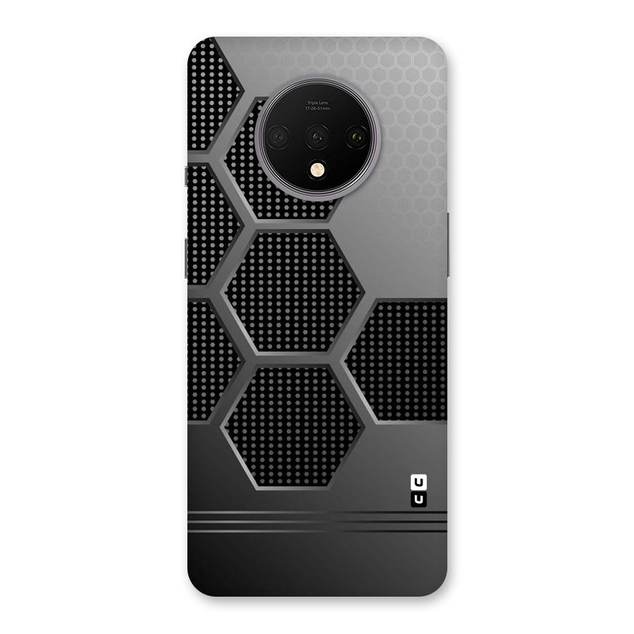 Grey Black Hexa Back Case for OnePlus 7T