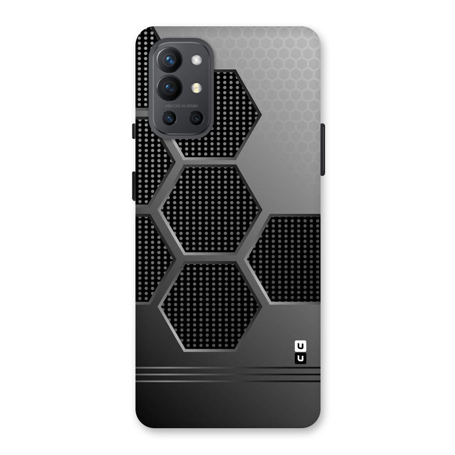 Grey Black Hexa Back Case for OnePlus 9R
