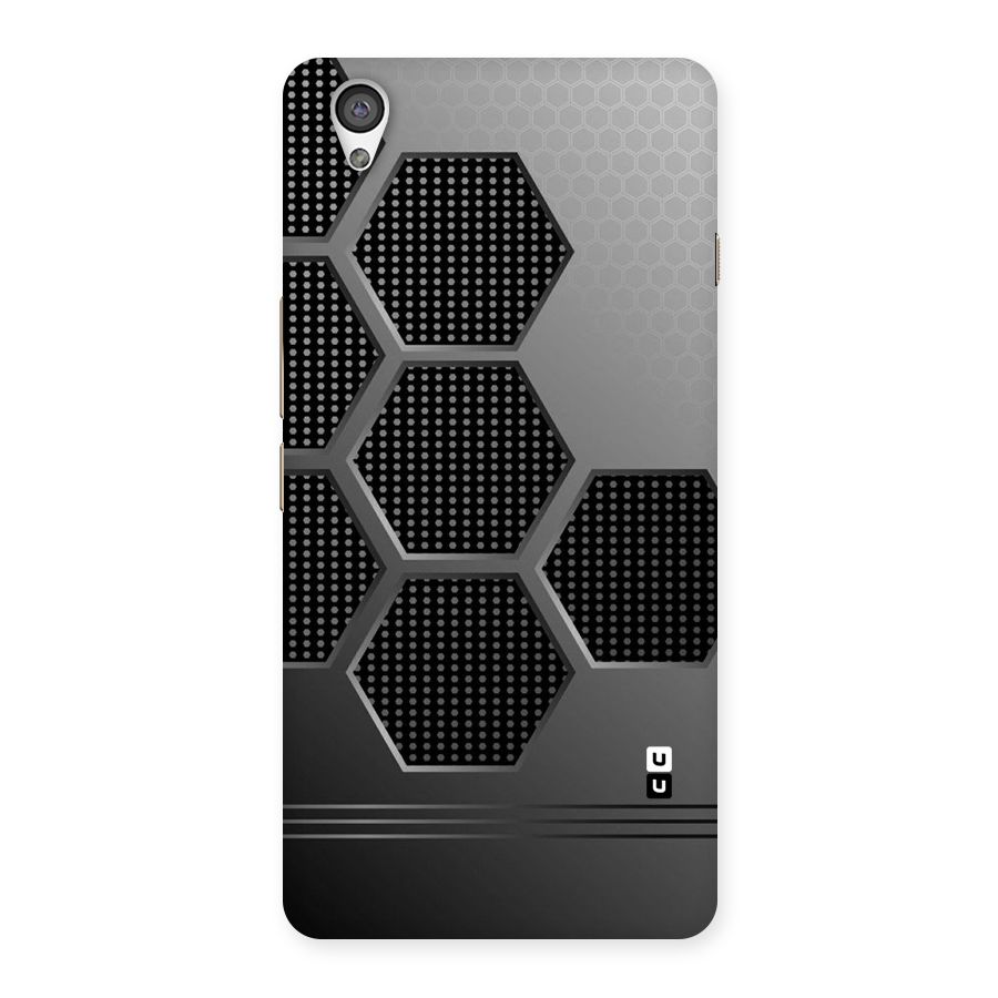 Grey Black Hexa Back Case for OnePlus X