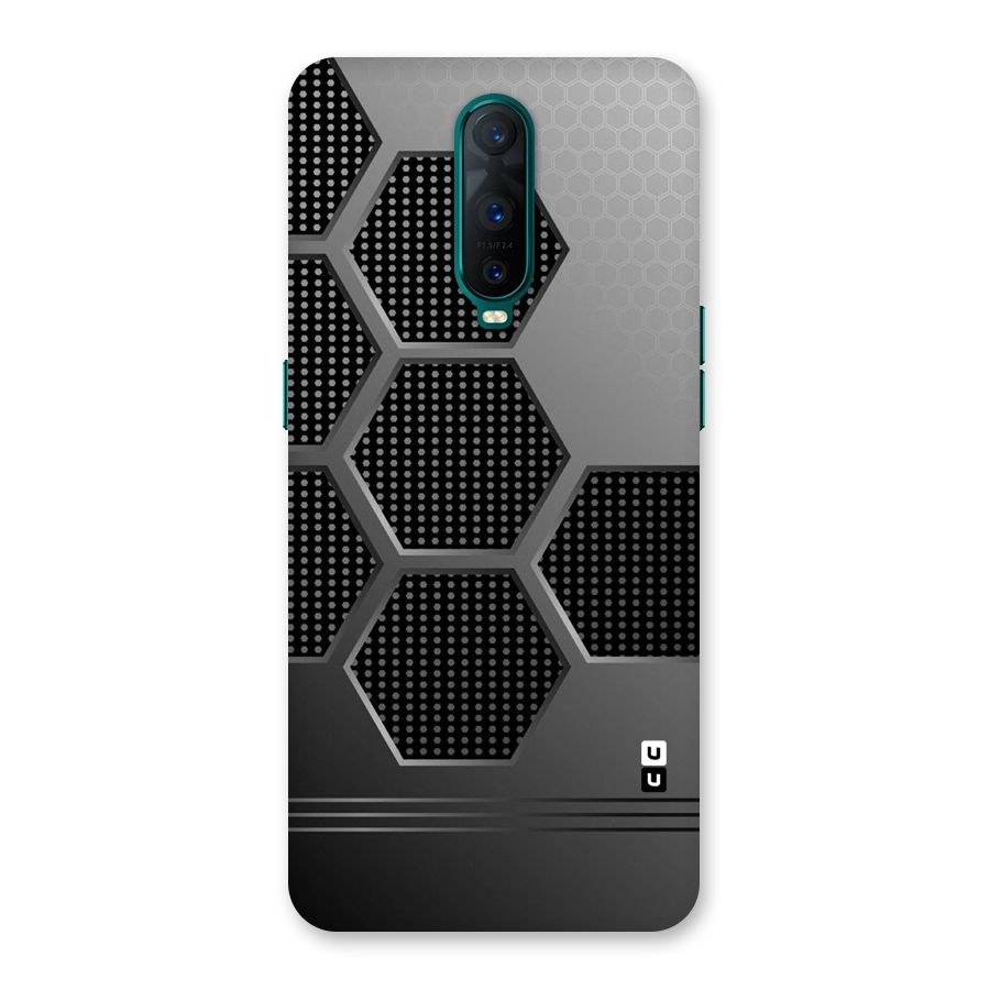 Grey Black Hexa Back Case for Oppo R17 Pro