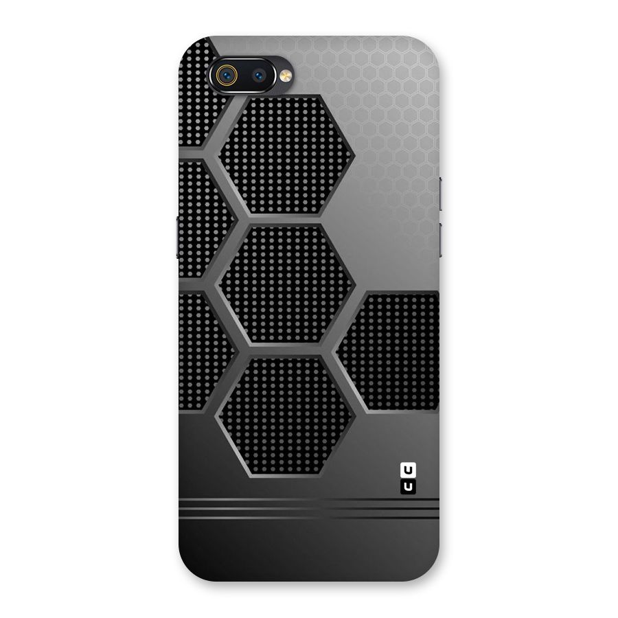 Grey Black Hexa Back Case for Realme C2