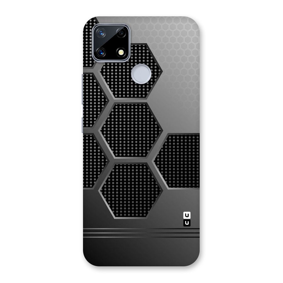 Grey Black Hexa Back Case for Realme Narzo 20