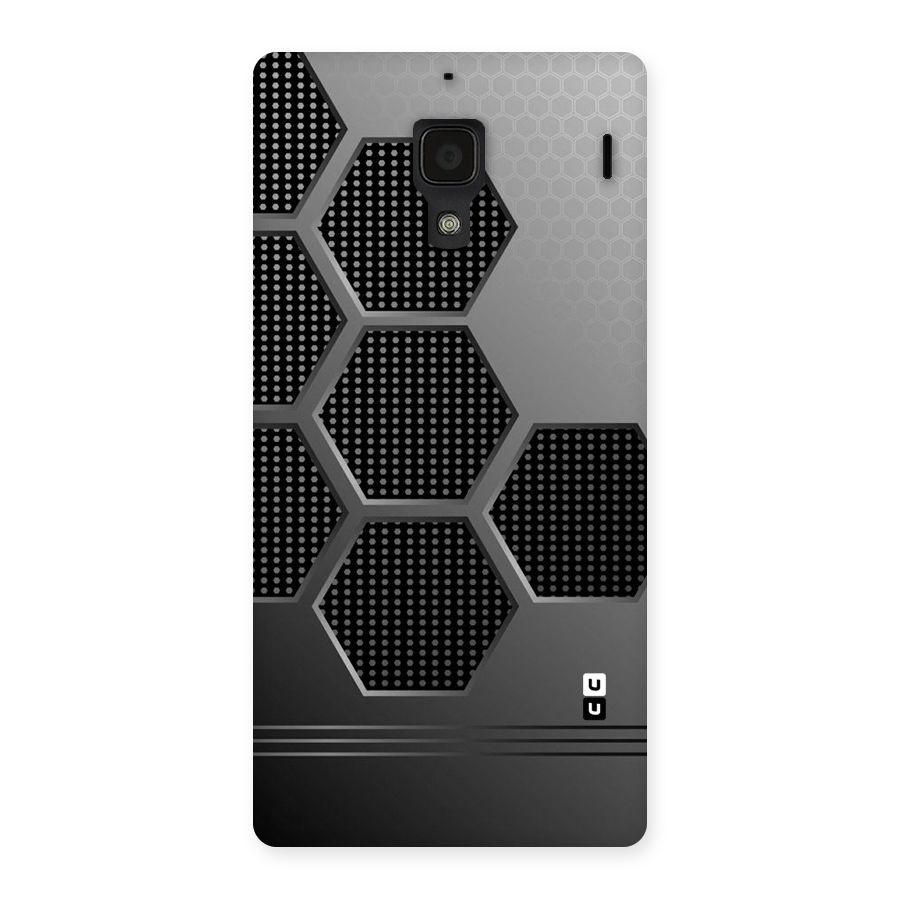 Grey Black Hexa Back Case for Redmi 1S