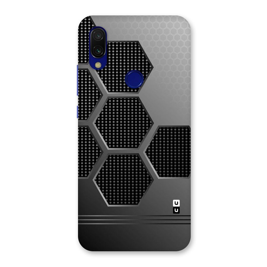 Grey Black Hexa Back Case for Redmi 7