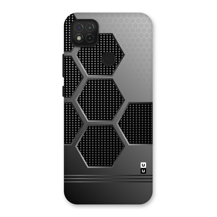 Grey Black Hexa Back Case for Redmi 9