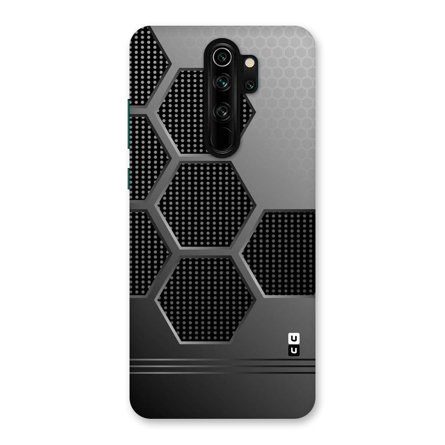 Grey Black Hexa Back Case for Redmi Note 8 Pro