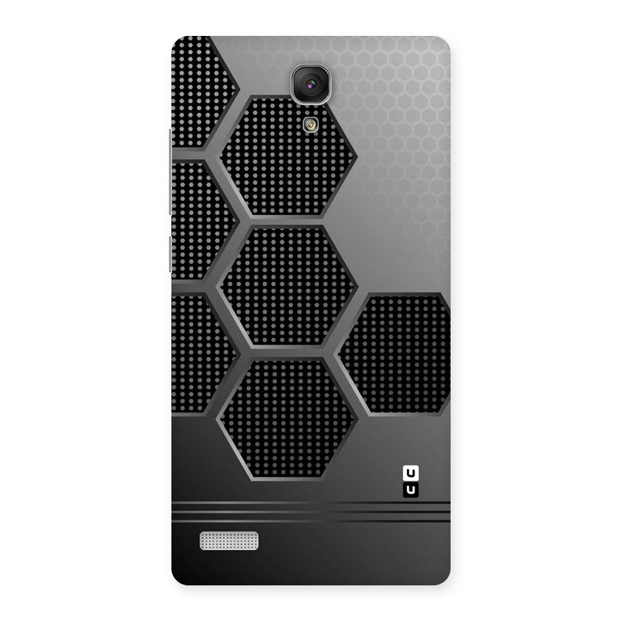 Grey Black Hexa Back Case for Redmi Note Prime
