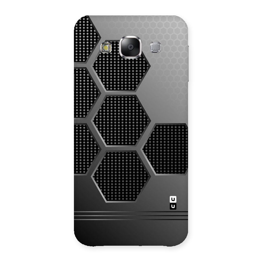 Grey Black Hexa Back Case for Samsung Galaxy E5