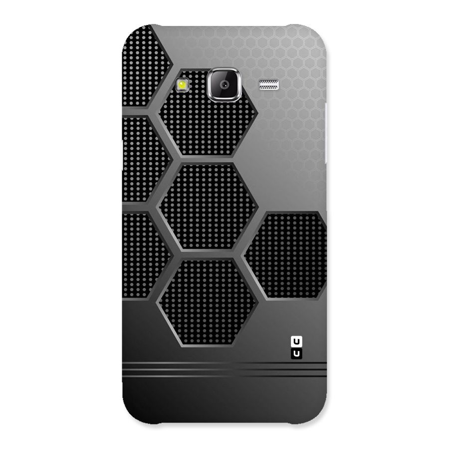 Grey Black Hexa Back Case for Samsung Galaxy J2 Prime