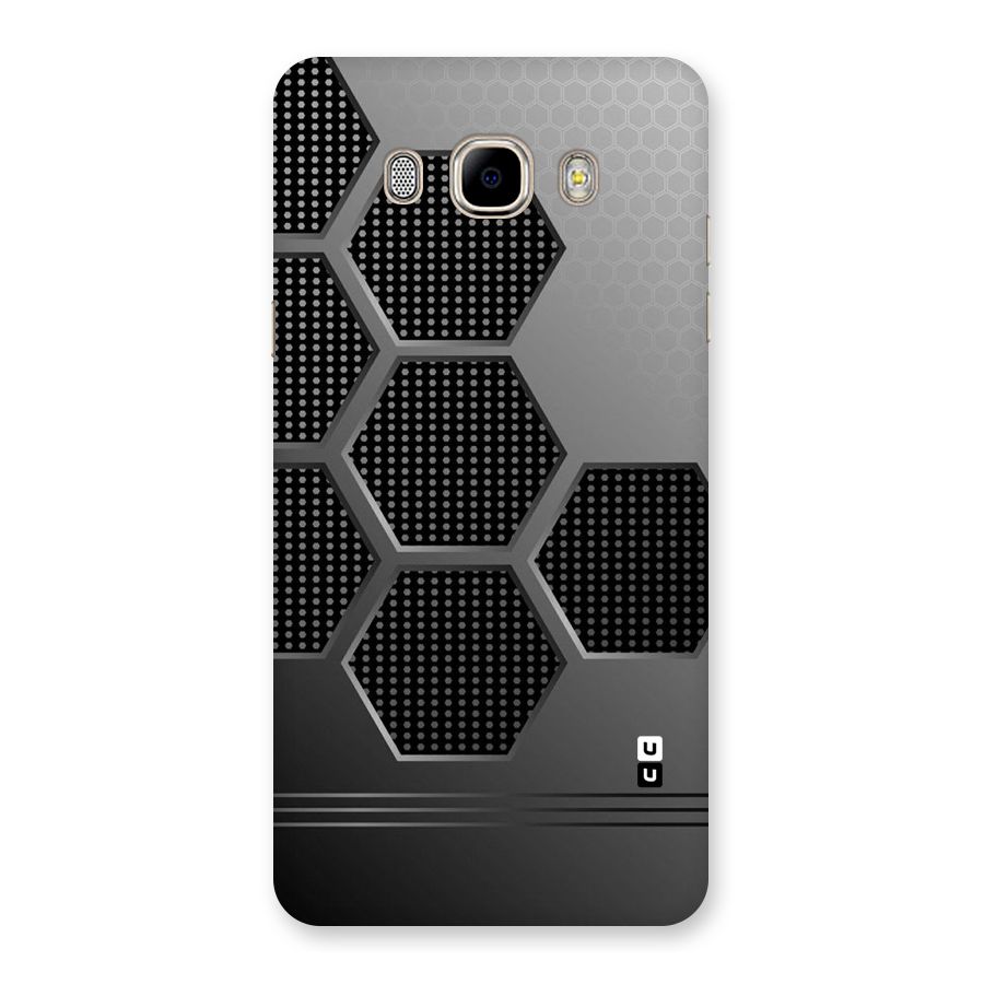 Grey Black Hexa Back Case for Samsung Galaxy J7 2016
