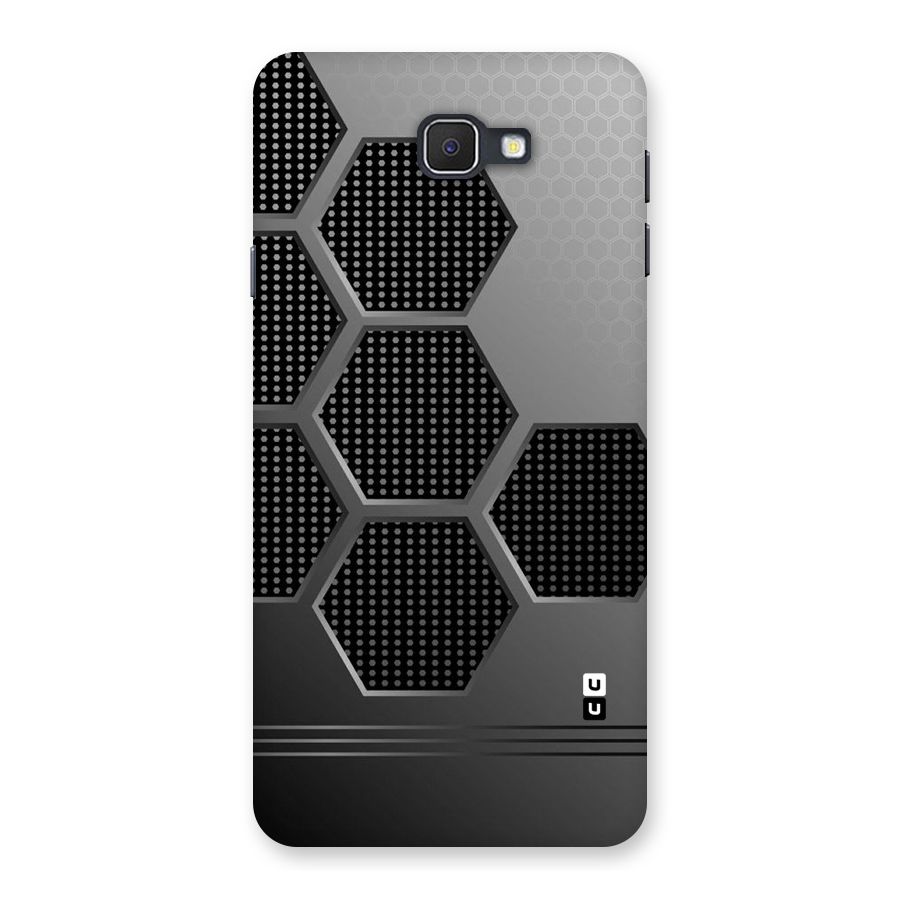 Grey Black Hexa Back Case for Samsung Galaxy J7 Prime
