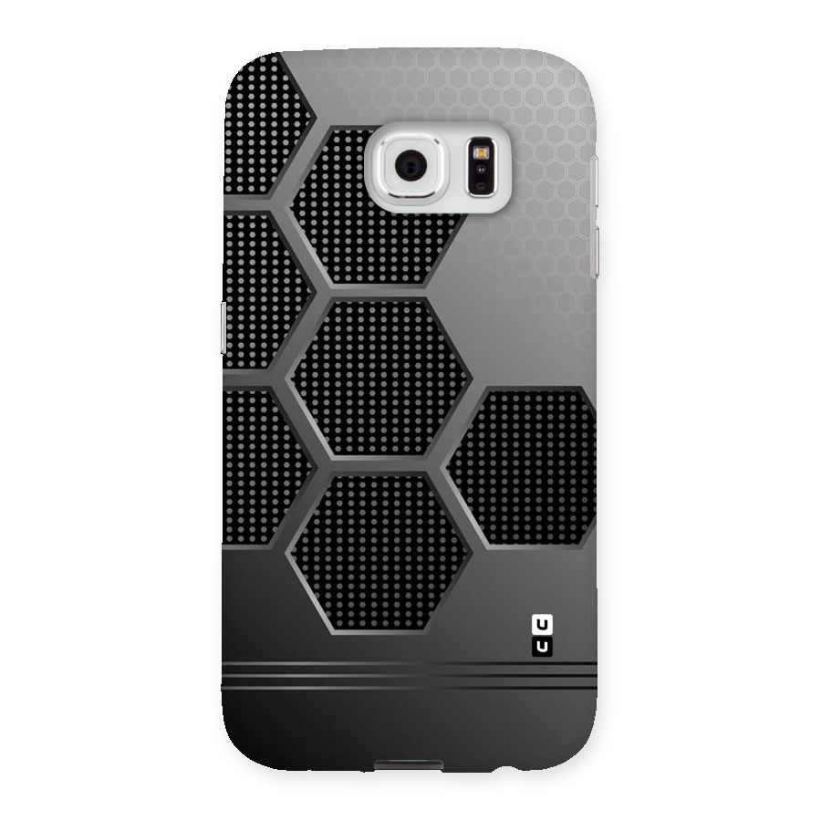 Grey Black Hexa Back Case for Samsung Galaxy S6