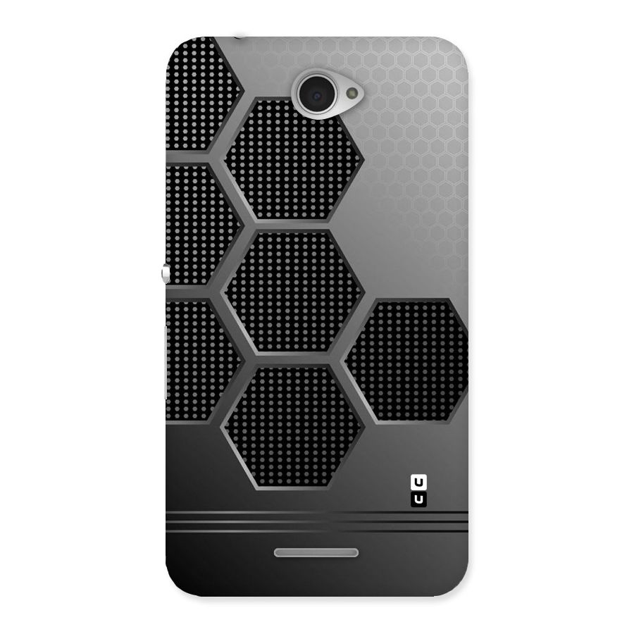 Grey Black Hexa Back Case for Sony Xperia E4