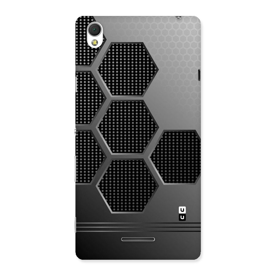 Grey Black Hexa Back Case for Sony Xperia T3
