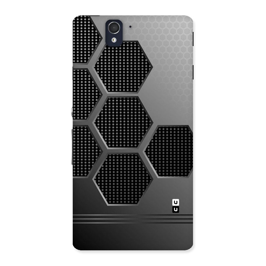 Grey Black Hexa Back Case for Sony Xperia Z