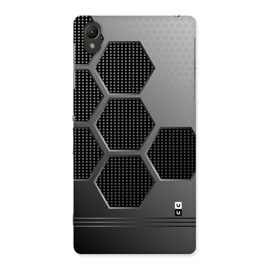 Grey Black Hexa Back Case for Sony Xperia Z2
