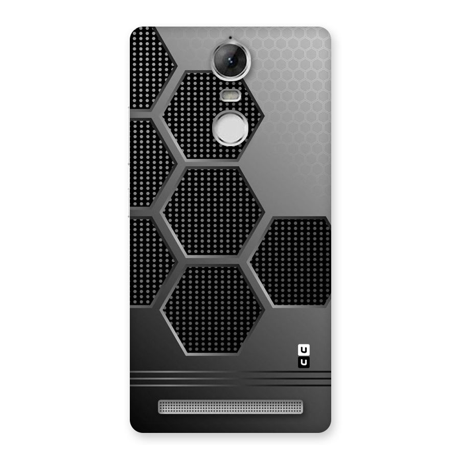 Grey Black Hexa Back Case for Vibe K5 Note