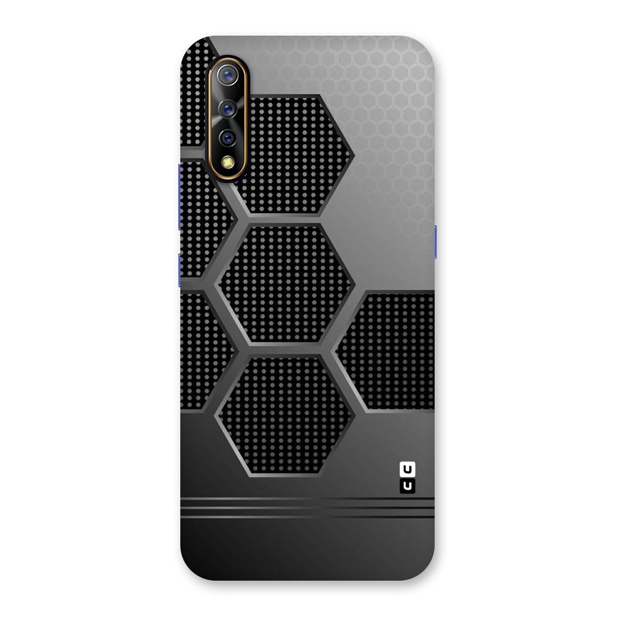 Grey Black Hexa Back Case for Vivo S1