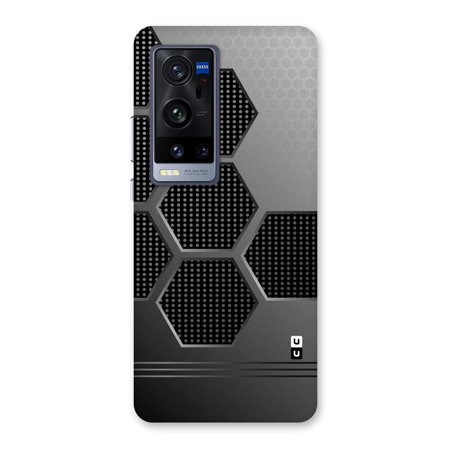 Grey Black Hexa Back Case for Vivo X60 Pro Plus
