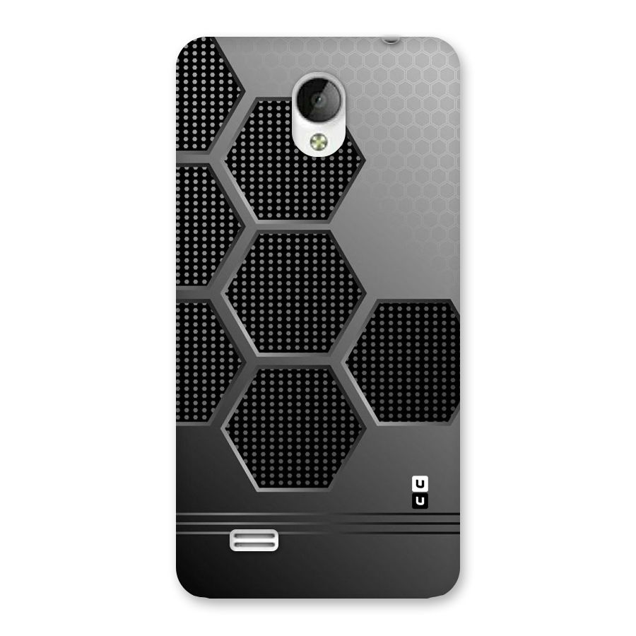 Grey Black Hexa Back Case for Vivo Y21