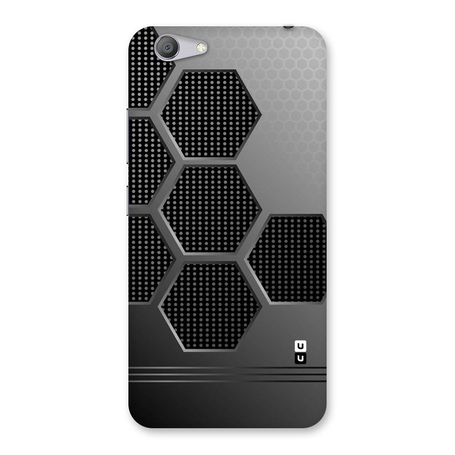Grey Black Hexa Back Case for Vivo Y53