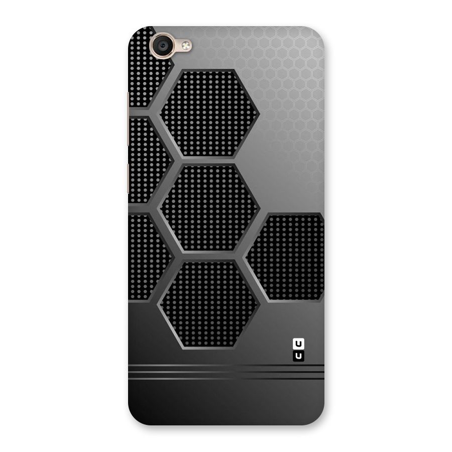 Grey Black Hexa Back Case for Vivo Y55s